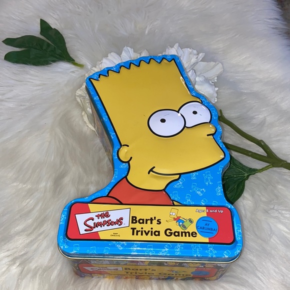 The Simpsons Bart's Trivia Game Collectible Bart Simpson Tin - Picture 2 of 15